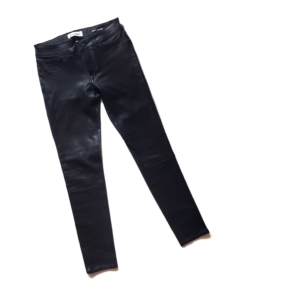 DL1961 Leather Skinny Emma Power Legging Jeans - Picture 5 of 12